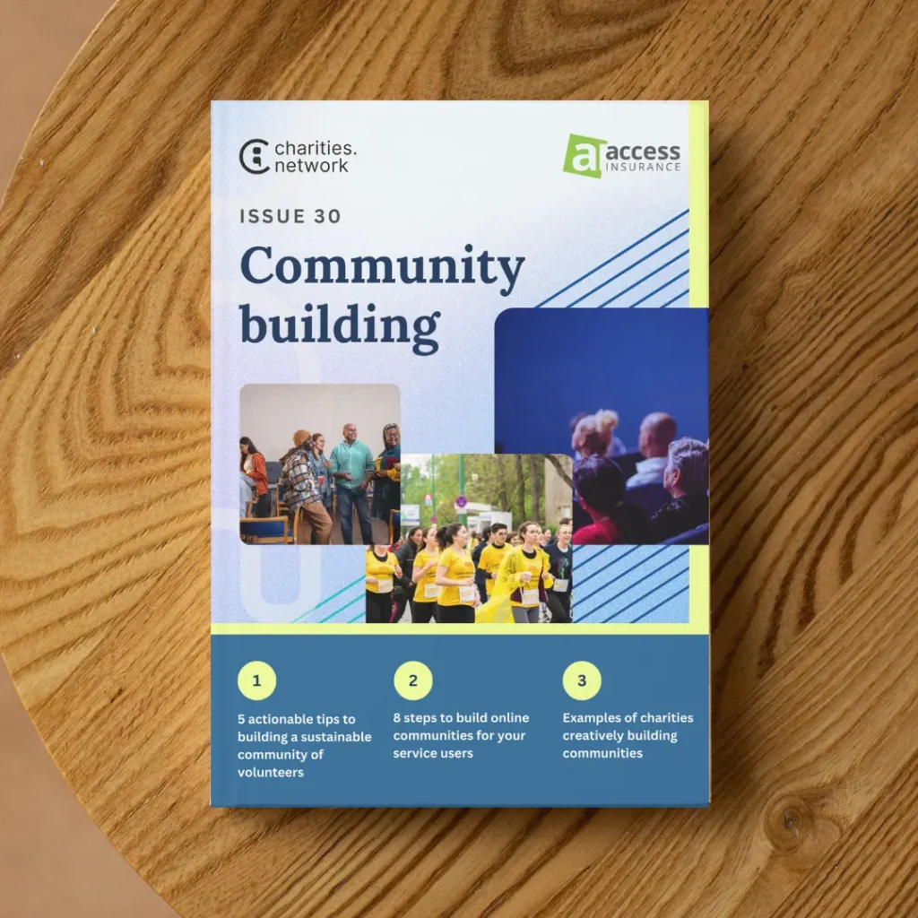 Community building cover mockup